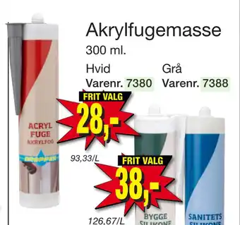 Harald Nyborg Akryl fuge masse tilbud