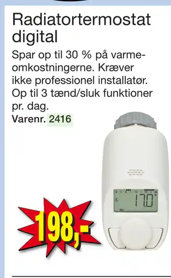 Harald Nyborg Radiatortermostat digital tilbud