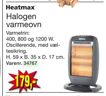 Harald Nyborg Halogen varmeovn tilbud