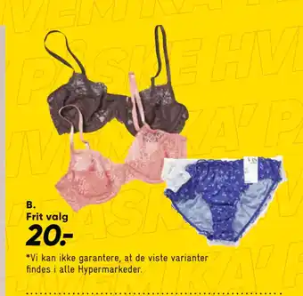 Bilka Bh eller 3-pak trusser tilbud