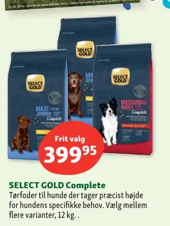 Maxi Zoo SELECT GOLD Complete tilbud