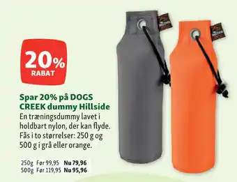 Maxi Zoo Spar 20% på DOGS CREEK dummy Hillside tilbud