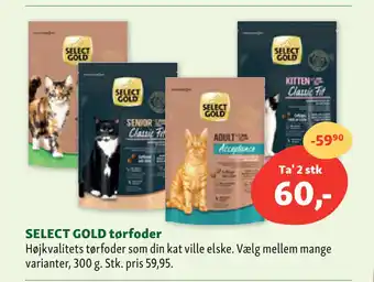 Maxi Zoo SELECT GOLD tørfoder tilbud
