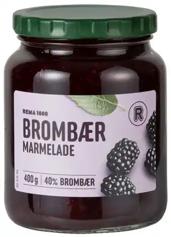 REMA 1000 Brombærmarmelade, 400 g tilbud