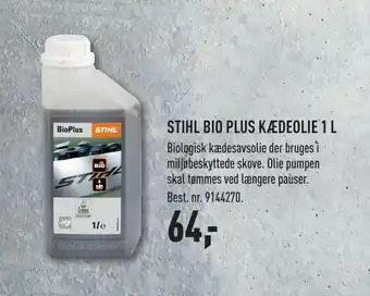 Johannes Fog STIHL BIO PLUS KÆDEOLIE 1 L tilbud