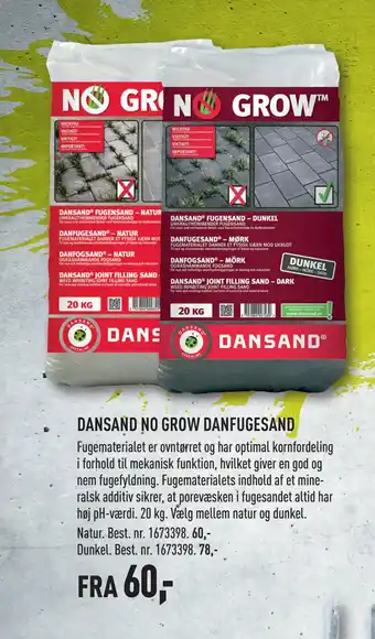 Johannes Fog DANSAND NO GROW DANFUGESAND tilbud