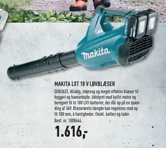 Johannes Fog MAKITA LXT 18 V LØVBLÆSER tilbud