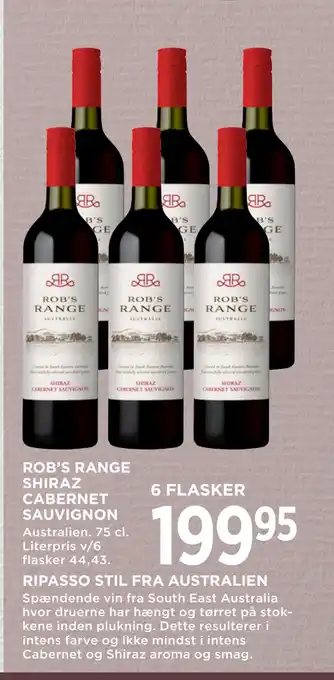 MENY ROB’S RANGE SHIRAZ CABERNET SAUVIGNON tilbud