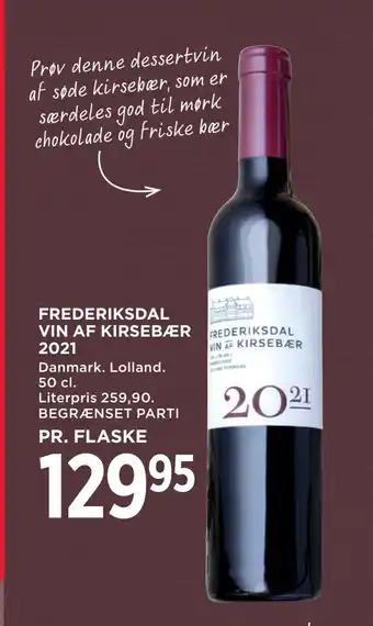 MENY FREDERIKSDAL VIN AF KIRSEBÆR 2021 tilbud