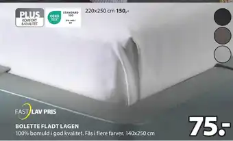 JYSK BOLETTE FLADT LAGEN tilbud