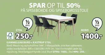 JYSK GAMMELGAB BORD tilbud