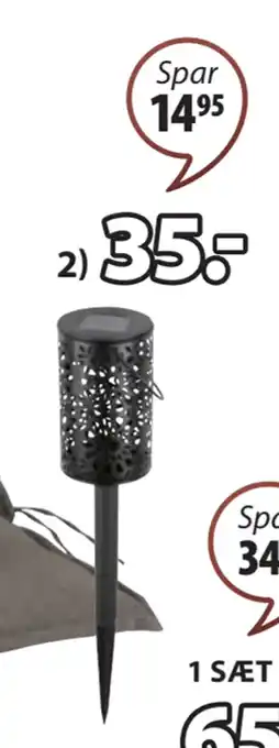 JYSK HJEJLE. SOLCELLELAMPE tilbud