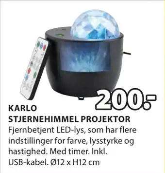 KARLO STJERNEHIMMEL PROJEKTOR