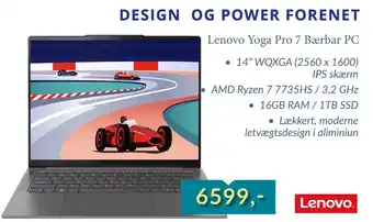 Lenovo Yoga Pro 7 Bærbar PC