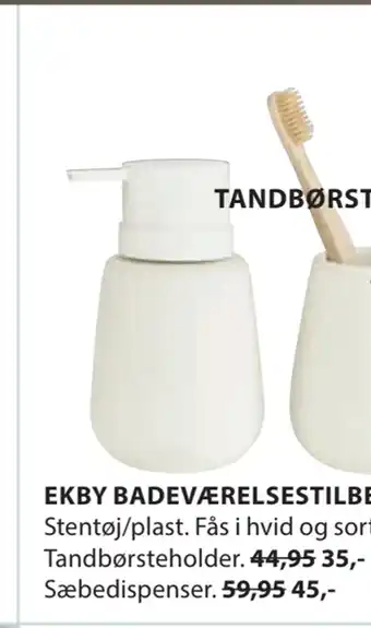 JYSK EKBY BADEVÆRELSESTILBEHØR tilbud