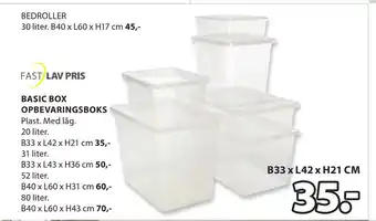 JYSK BASIC BOX OPBEVARINGSBOKS tilbud