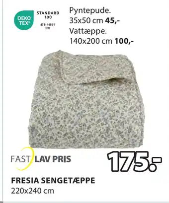 JYSK FRESIA SENGETÆPPE tilbud