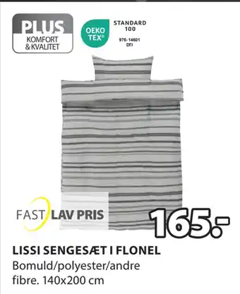 LISSI SENGESÆT I FLONEL