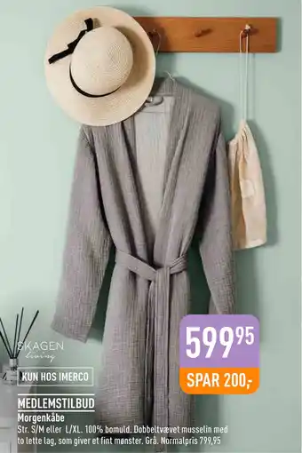 Imerco Morgenkåbe tilbud