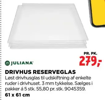 jem & fix DRIVHUS RESERVEGLAS tilbud