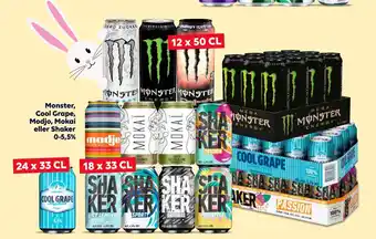 BorderShop Monster, Cool Grape, Modjo, Mokai eller Shaker 0-5,5% tilbud
