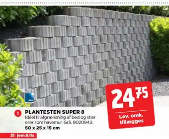 jem & fix PLANTESTEN SUPER 8 tilbud