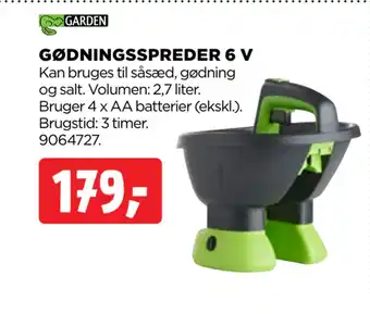 jem & fix GØDNINGSSPREDER 6 V tilbud