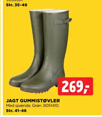 JAGT GUMMISTØVLER