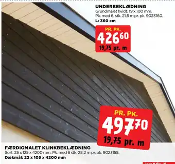 jem & fix FÆRDIGMALET KLINKBEKLÆDNING tilbud
