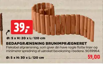 jem & fix BEDAFGRÆNSNING BRUNIMPRÆGNERET tilbud