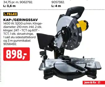 jem & fix KAP-/GERINGSSAV tilbud