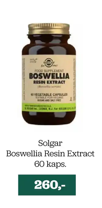 Solgar Boswellia Resin Extract 60 kaps