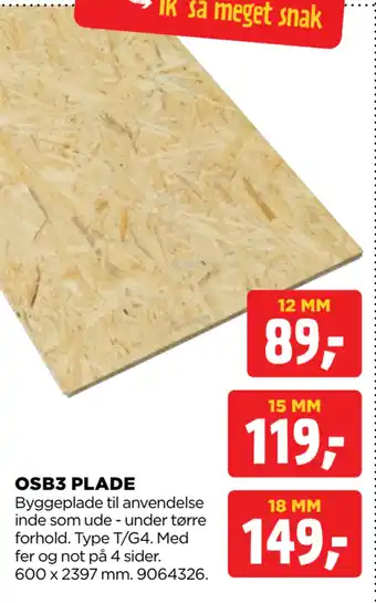 jem & fix OSB3 PLADE tilbud
