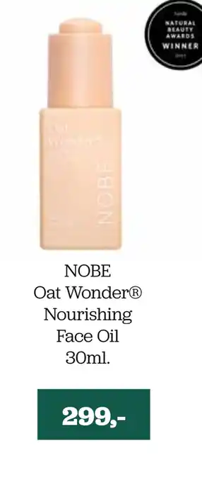 NOBE Oat Wonder Nourishing Face Oil 30ml