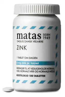 Matas Zink 8 mg tilbud
