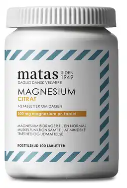 Matas Magnesium Citrat tilbud