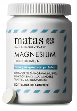 Matas Magnesium 200 mg tilbud