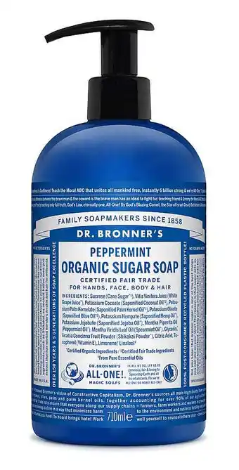 Matas Organic Sugar Soap Peppermint tilbud