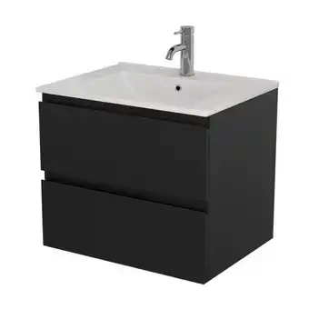 Bauhaus Bath Deluxe badmøbelsæt Camden Integrated sort 60 cm tilbud