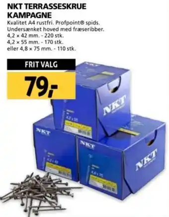 XL-BYG NKT TERRASSESKRUE KAMPAGNE tilbud