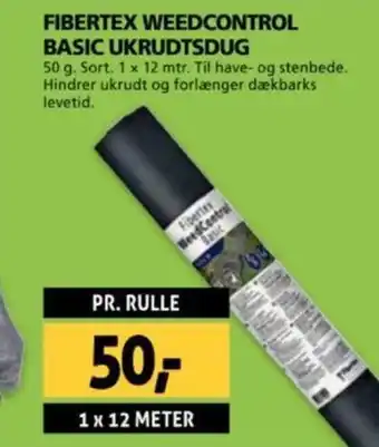 XL-BYG FIBERTEX WEEDCONTROL BASIC UKRUDTSDUG tilbud
