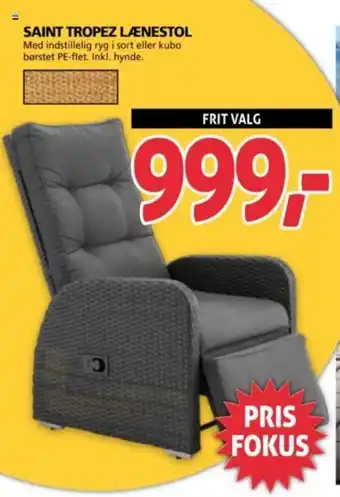 XL-BYG SAINT TROPEZ LÆNESTOL tilbud
