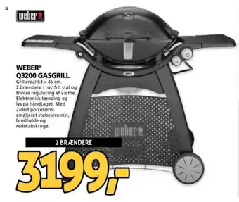 XL-BYG WEBER Q3200 GASGRILL tilbud