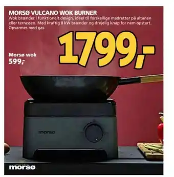 XL-BYG MORSØ VULCANO WOK BURNER tilbud