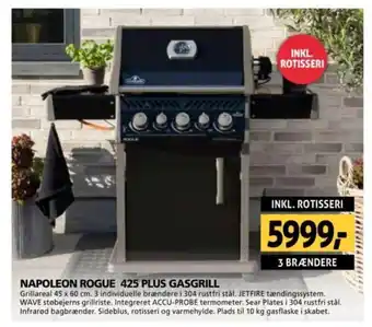 XL-BYG NAPOLEON ROGUE 425 PLUS GASGRILL tilbud