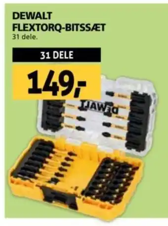 XL-BYG DEWALT FLEXTORQ-BITSSÆT tilbud