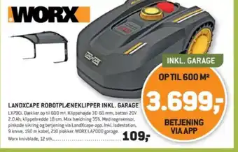 XL-BYG LANDXCAPE ROBOTPLÆNEKLIPPER INKL. GARAGE tilbud