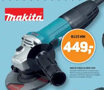XL-BYG MAKITA VINKELSLIBER 230V tilbud