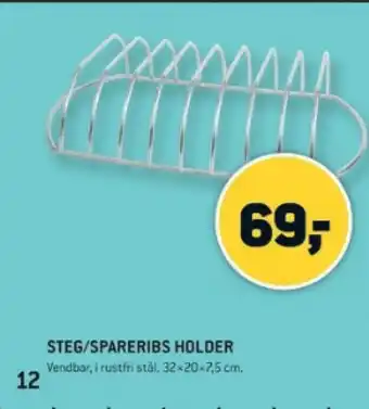 XL-BYG STEG/SPARERIBS HOLDER tilbud