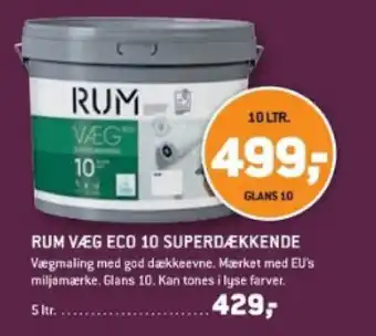 XL-BYG RUM VÆG ECO 10 SUPERDÆKKENDE tilbud
